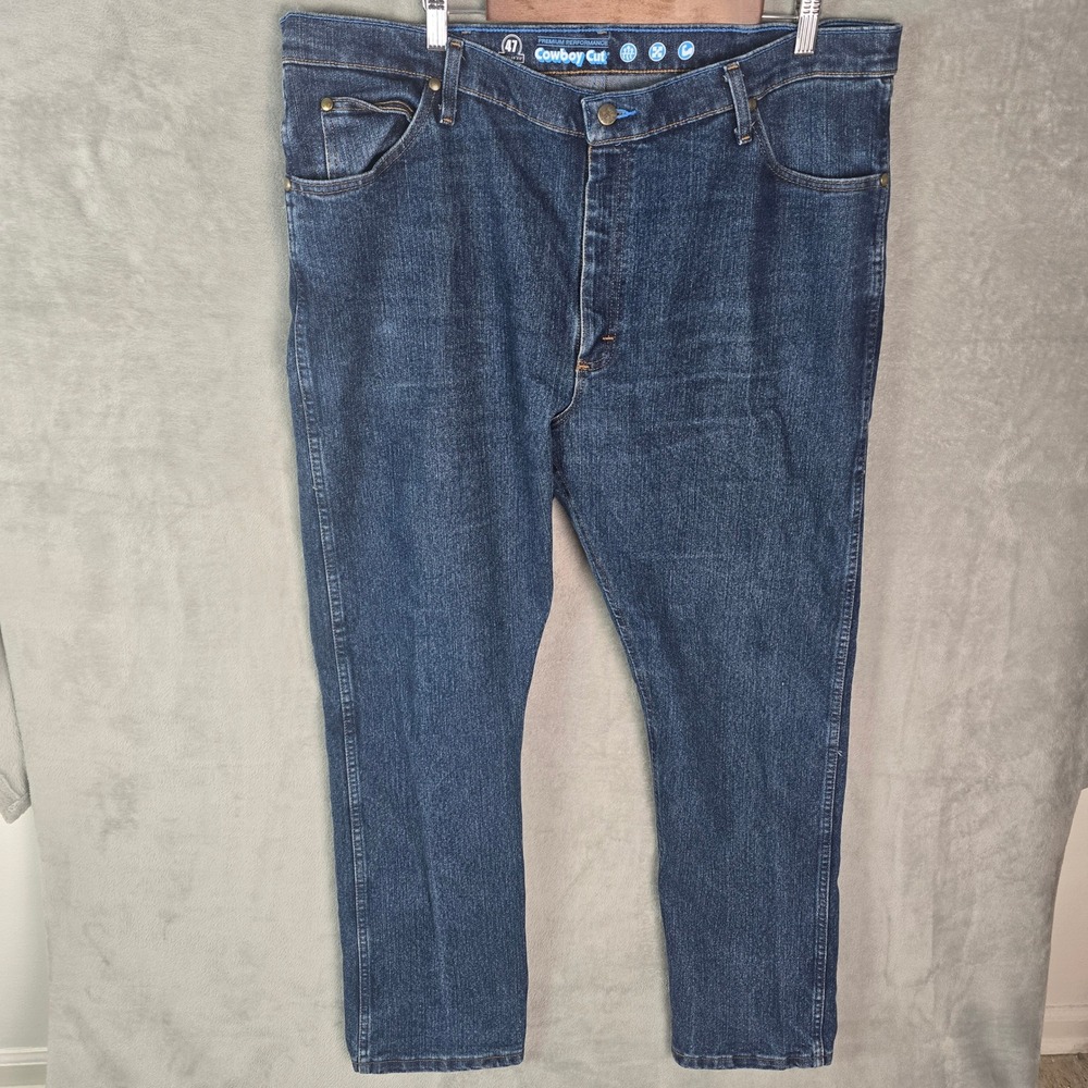 Wrangler Premium Performance Cowboy Cut 47 Regular Fit Jeans Dark Wash 40x34